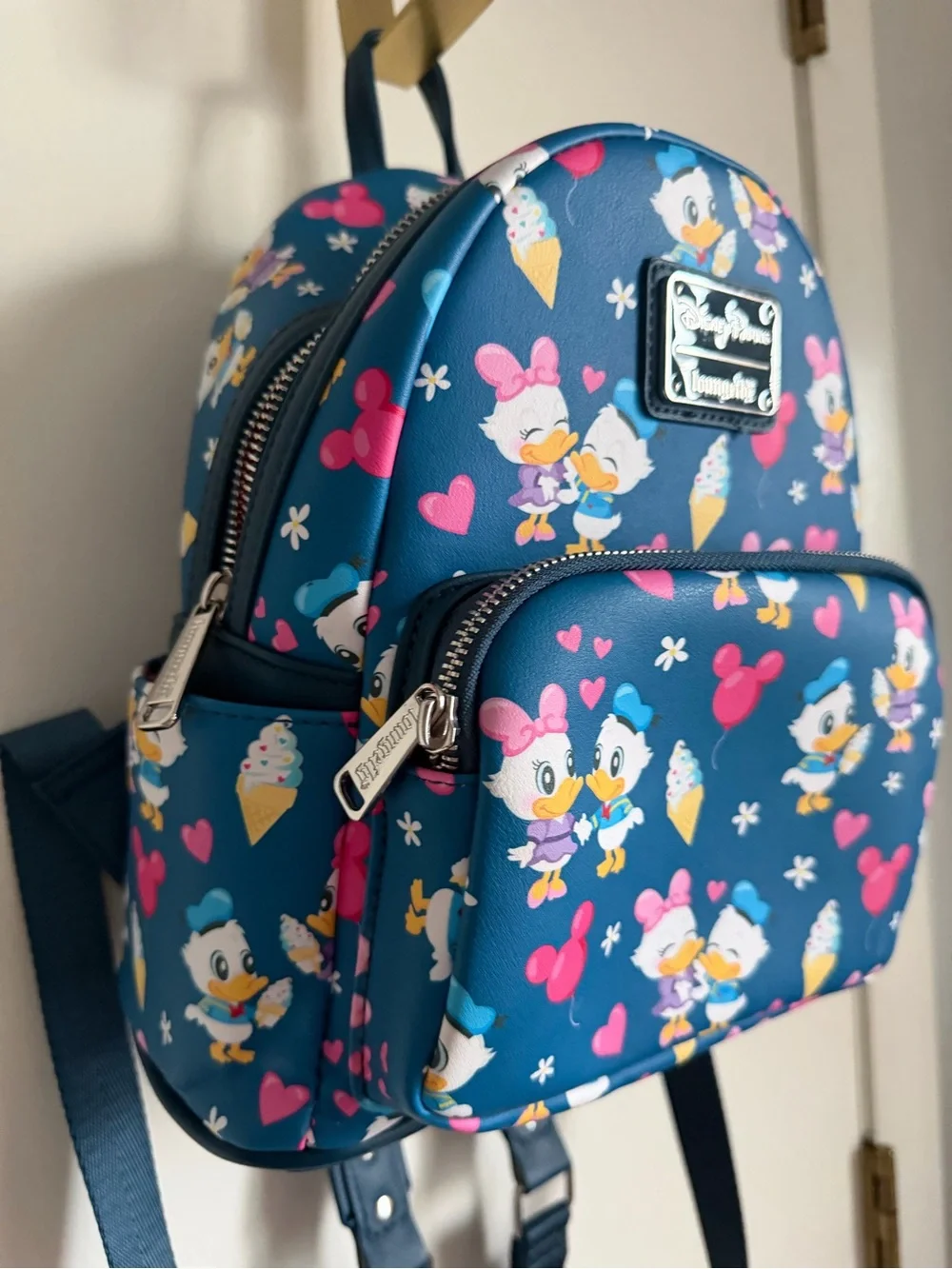 Like New! Daisy & Donald Disney Parks Loungefly Mini Backpack!